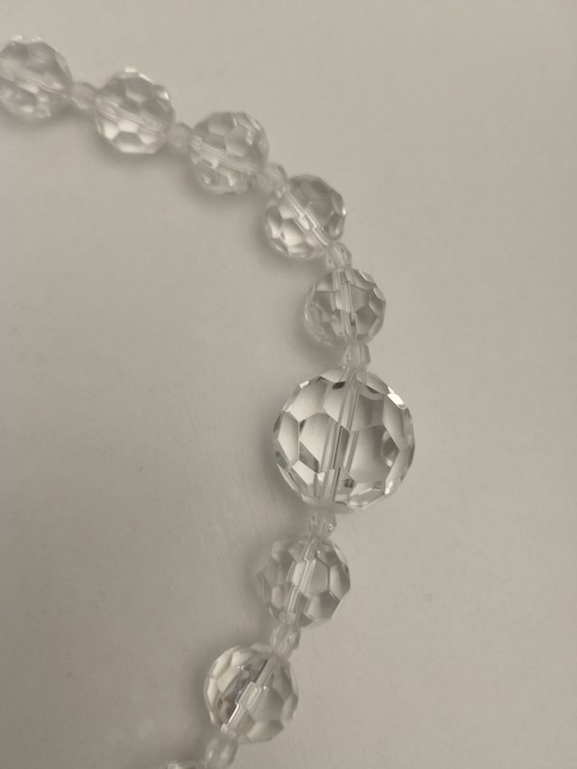 Collar cristal transparente