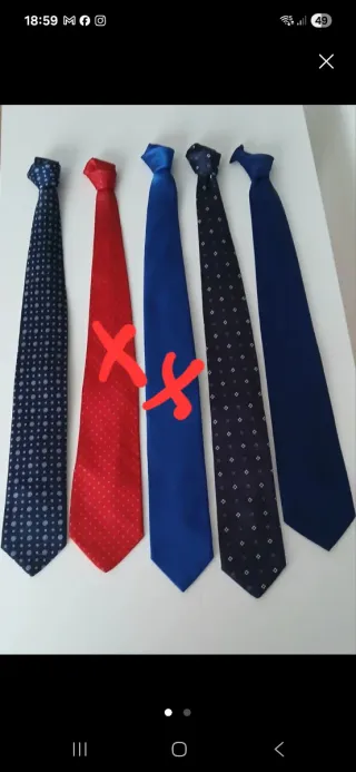3 Corbatas seda - azules
Algunas Italianas
