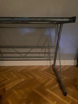 Escritorio cristal metal