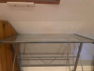 Escritorio cristal metal