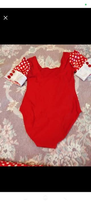 Vestido rojo lunares blanco T.38-40