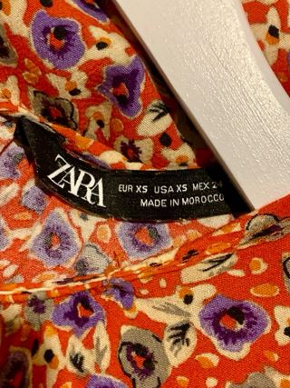Vestido Zara estampado flores