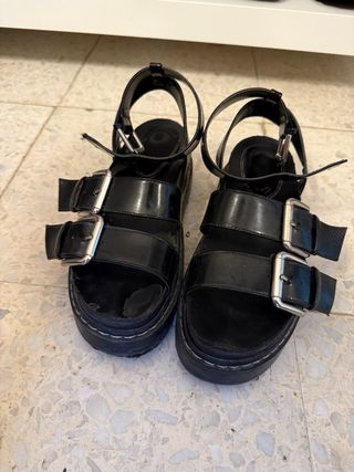 Sandalias plataforma negras