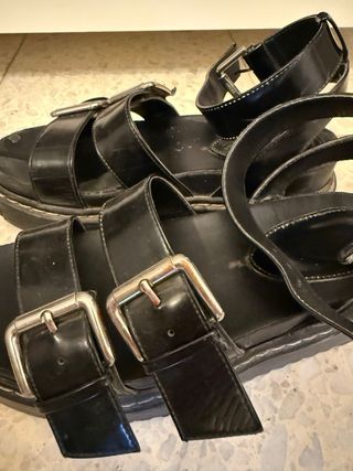 Sandalias plataforma negras