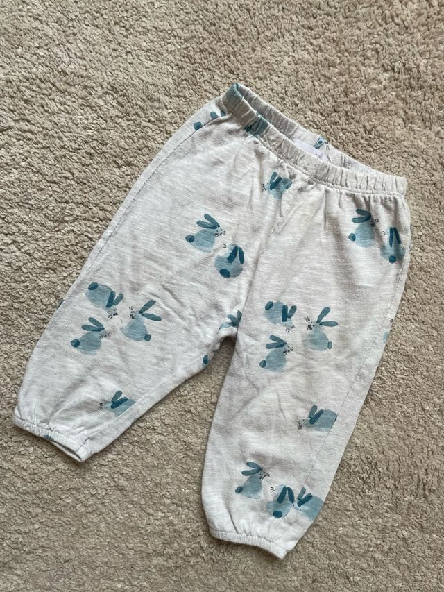 Pantalón bebé conejos - 6-9 meses Zara