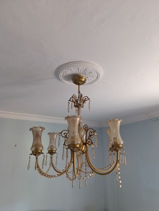 Lampara techo vintage 6 luces