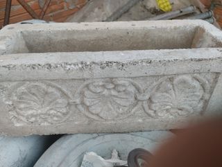 Macetero piedra gris