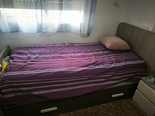 Cama nido juvenil - Gris y marrón 