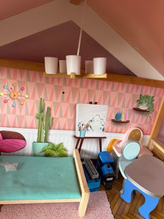 Casa Muñecas Madera + Muebles