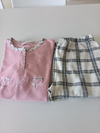 Pigiama NotteStella rosa e grigio