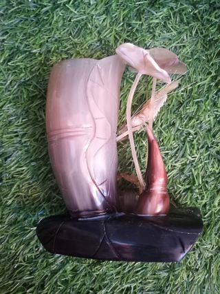 Escultura china de cuerno: camarones y cangrejo