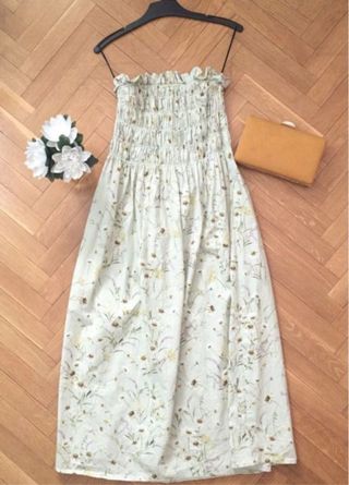H&M vestido palabra de honor nuevo CON ETIQUETA