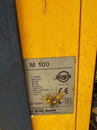 Calentador Wacker Neuson M100 - 90kW