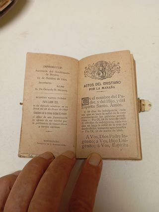 Libro Litúrgico de Santa Sede, oyel de piedad-1906
