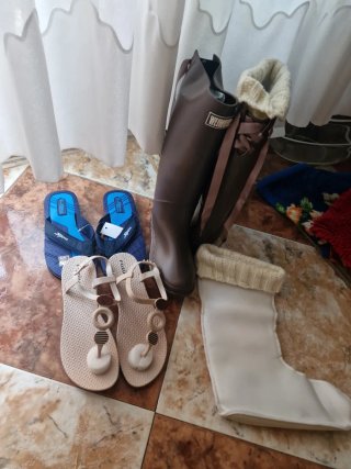 Sandalias Hermès talla 37 - Rosa