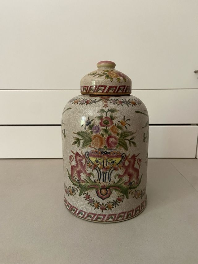 Jarrón chino porcelana - Urna