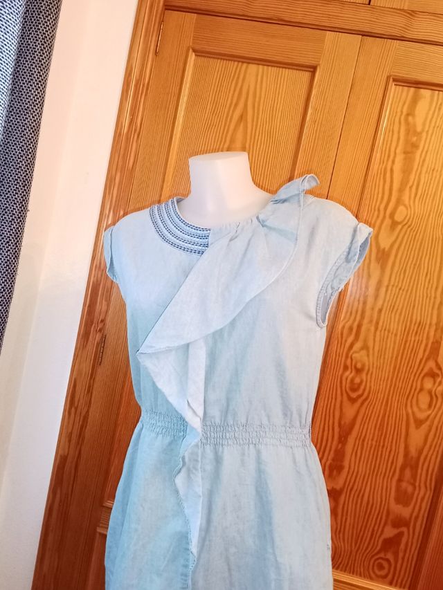 Vestido vaquero Tintoretto azul de segunda mano por EUR en