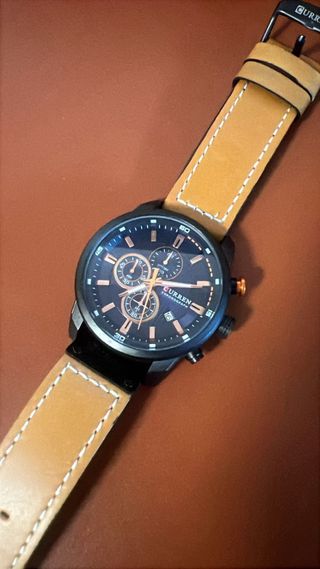Reloj Curren marrón y negro
