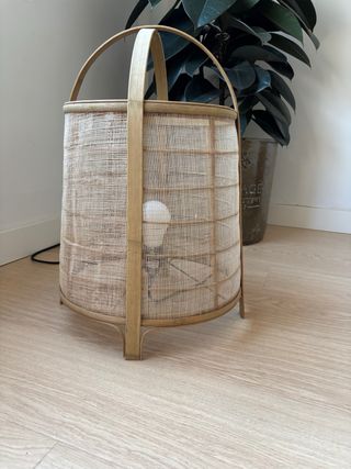 Lámpara Ratán Bambú - Decoración. Nueva
