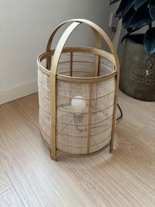 Lámpara Ratán Bambú - Decoración. Nueva