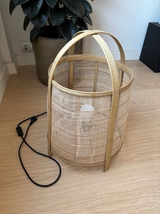 Lámpara Ratán Bambú - Decoración. Nueva