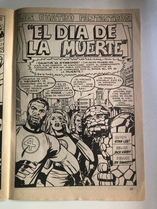 Cómic Marvel Los 4 Fantásticos Vertice