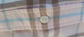 Camicia Burberrys rosa e marrone
