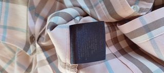 Camicia Burberrys rosa e marrone