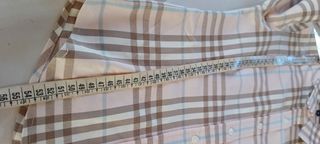 Camicia Burberrys rosa e marrone