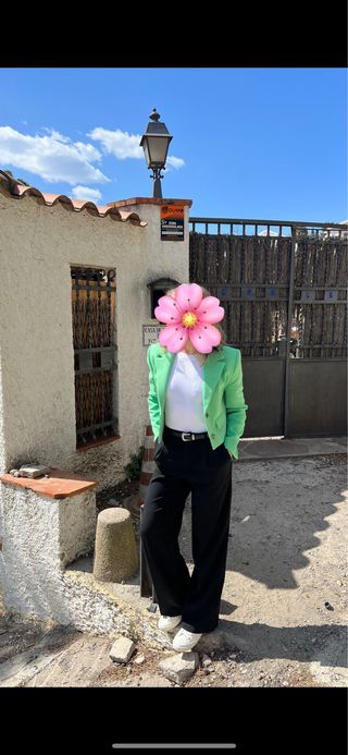 Americana verde Mango - Talla XS
