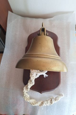 Campana bronce náutica vintage