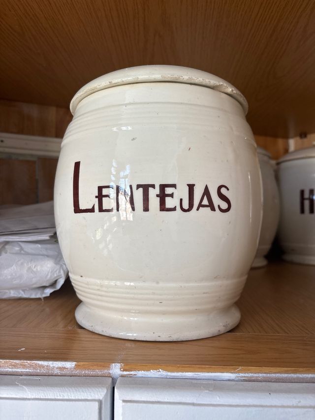 Bote cerámica Lentejas vintage