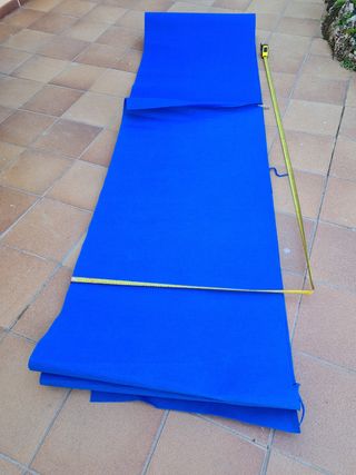 Moqueta azul 12,5m x 83cm
