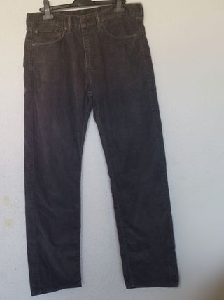 Pantalones pana grises