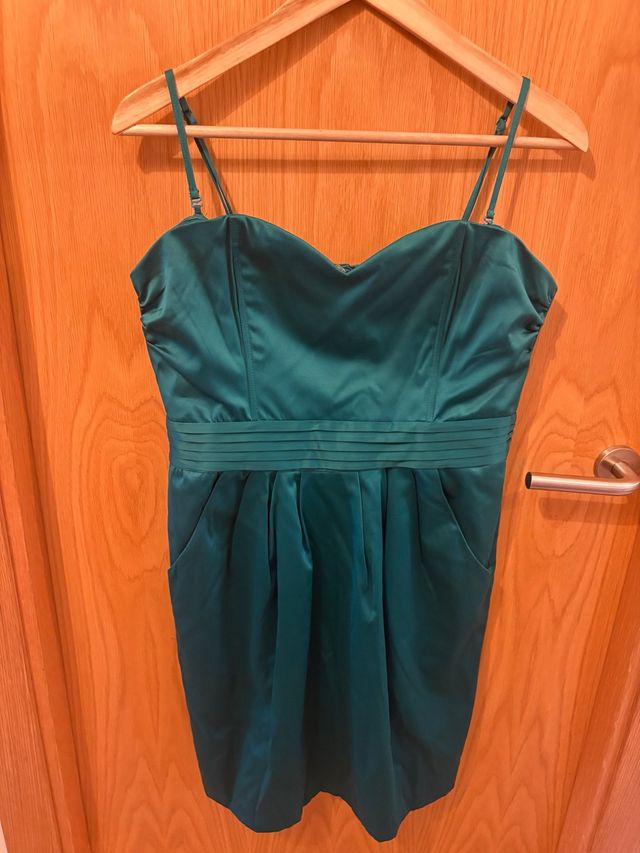 Vestido H&M fiesta verde XL