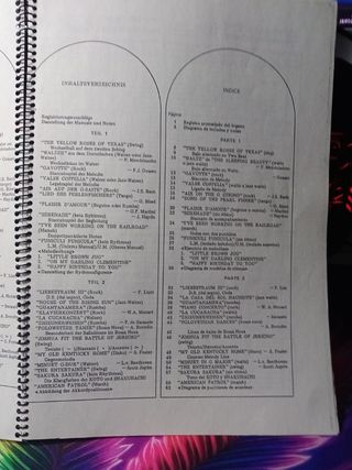 Libreto partituras órgano: Técnicas.rebajado