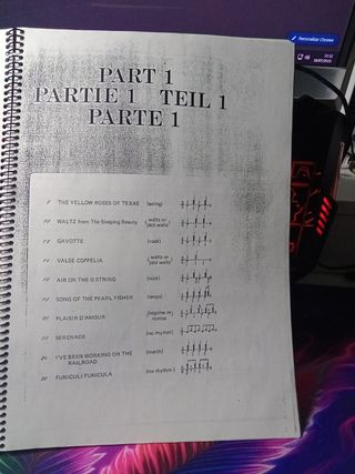 Libreto partituras órgano: Técnicas.rebajado
