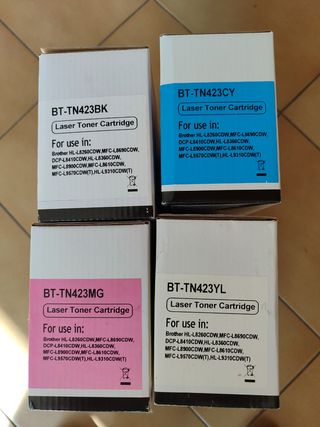 4 Toners Brother TN423 (BK, CY, MG, YL)