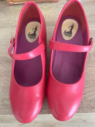 Tacones flamenco El Rocío fucsia talla 36