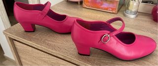 Tacones flamenco El Rocío fucsia talla 36