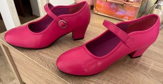 Tacones flamenco El Rocío fucsia talla 36