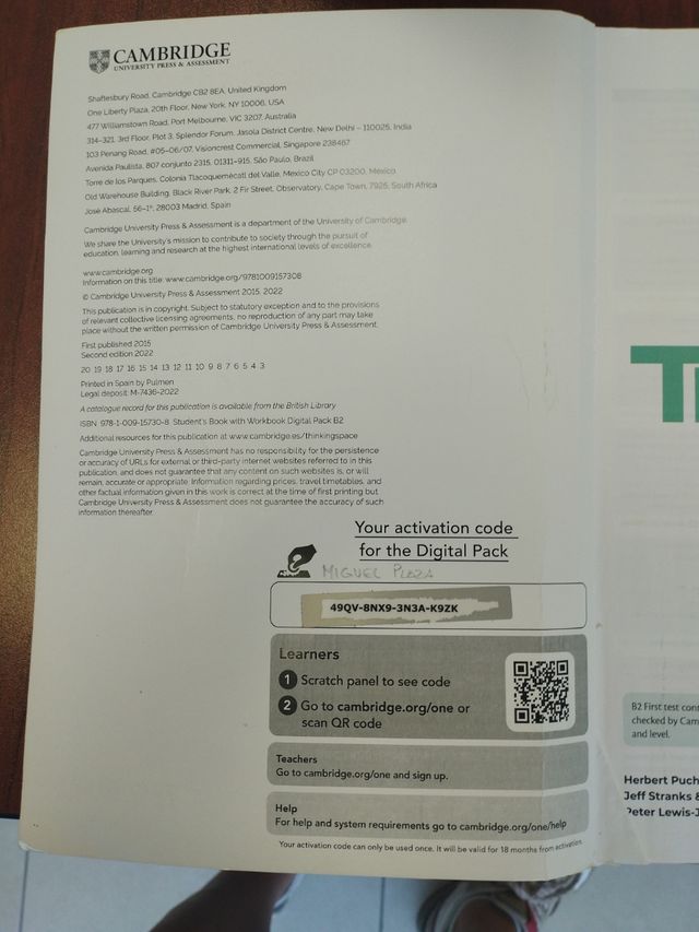 Thinking Space B2 Student's Book with Workbook ...