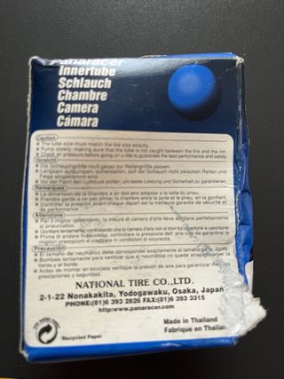 Cámara Panaracer MTB 26" Nueva