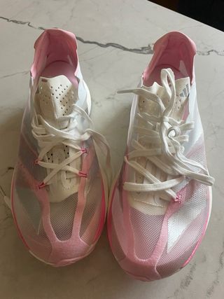 Adidas Adizero Mujer - Zapatillas Rosa/Blancas 
