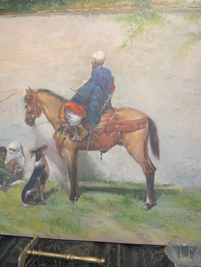 Cuadro al óleo, estilo Fortuny