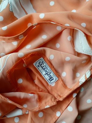 Conjunto Burberrys - lunares naranja