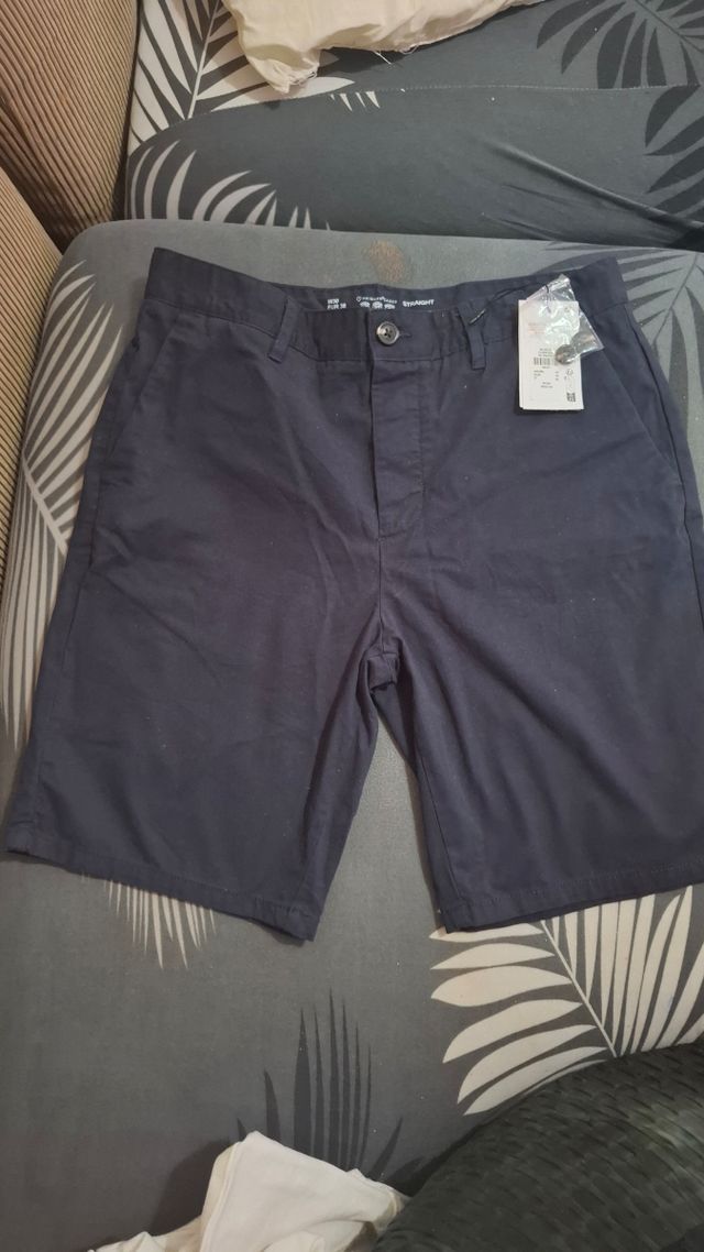 Shorts Hombre Azul