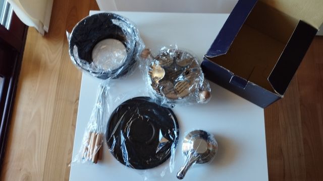 Fondue nueva - Negro y Plata