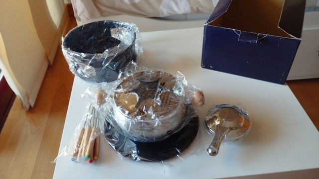 Fondue nueva - Negro y Plata