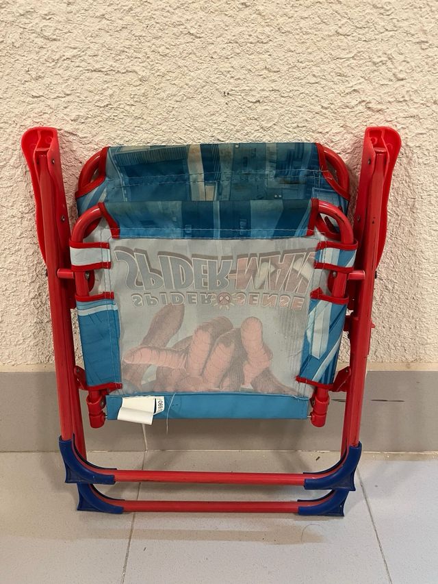 Silla plegable Spiderman infantil. 2 unidades.